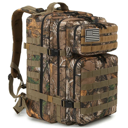 45L Tactical Backpack Large Capacity Outdoor Rucksack 3 Day Fitness Hiking Bag Hiking Camping Gear Backpacks - Smarsty