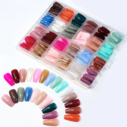 Acrylic Coffin Press On Nails Kit with 576 Pieces - Smarsty