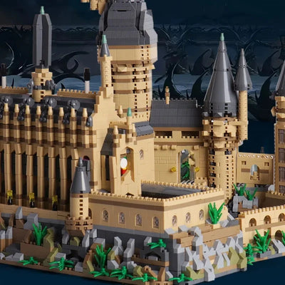 Micro Bricks City Creative Medieval Magic Castle Series School Architecture Palace Model Building Blocks Gifts Kid Assembly Toys - Smarsty