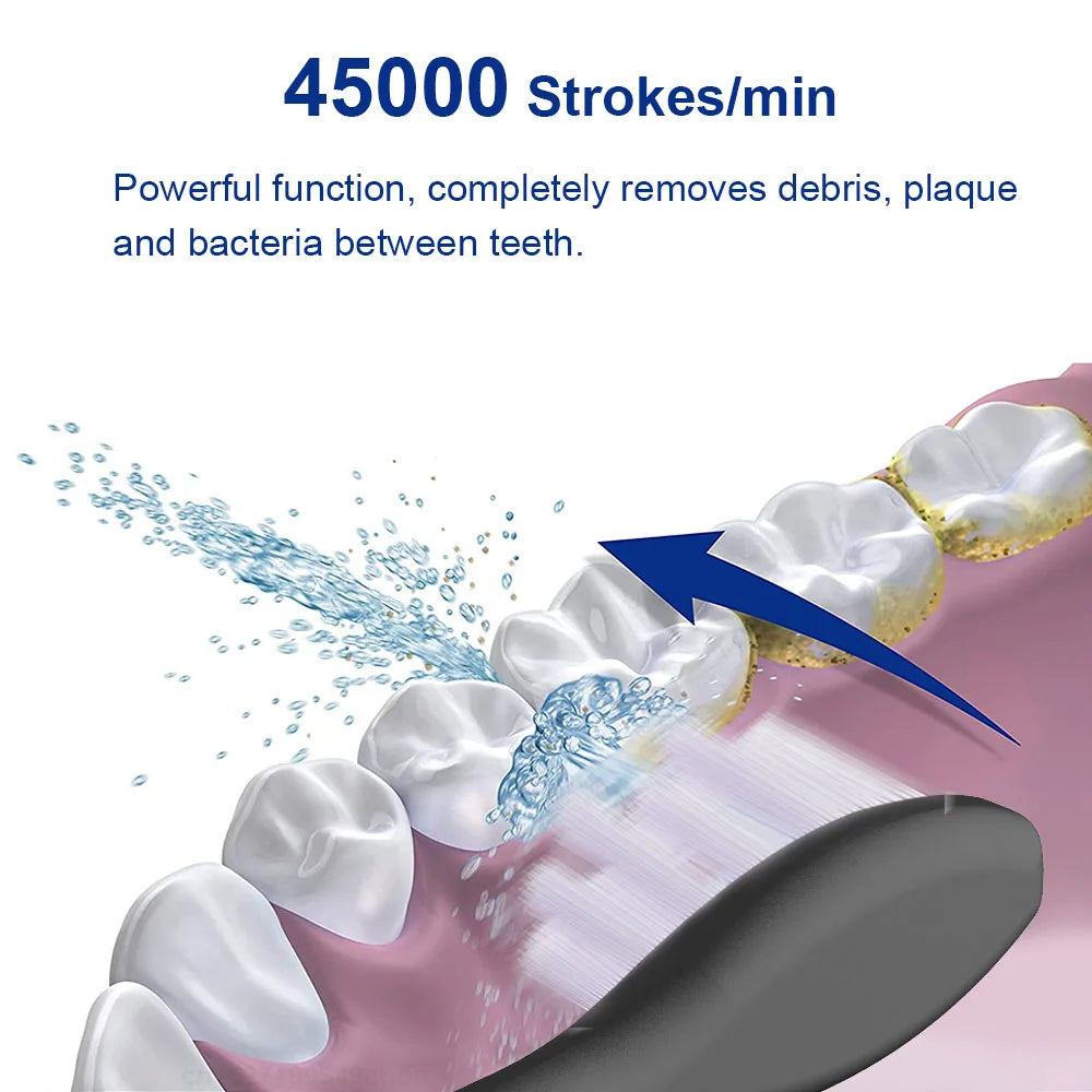 Electric Toothbrush With Sonic Vibration For Deep Cleaning - Smarsty