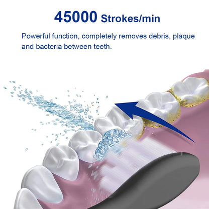 Electric Toothbrush With Sonic Vibration For Deep Cleaning - Smarsty