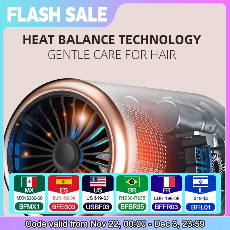 High-Speed Hair Dryer with Low Noise Technology - Smarsty
