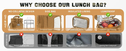 18L Expandable Tactical Lunch Box Insulated Cooler Bag - Smarsty