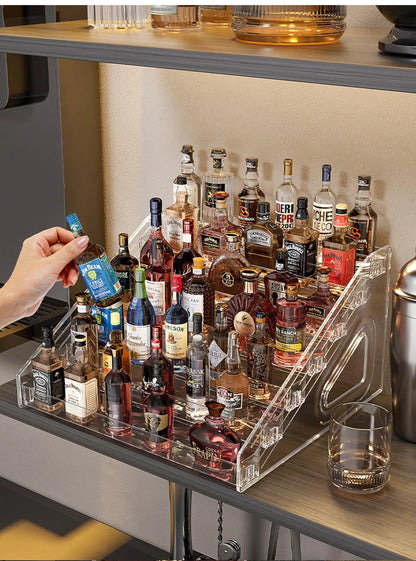 3-7 Tier Transparent Display Rack Stepped Multi-Layer Acrylic Storage Rack Toy Anime Car Model Small Wine Bottle Perfume Storage by Smarsty