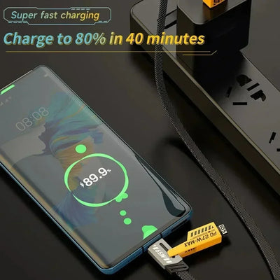 65W 4 in 1 Fast Charging USB Data Cable - Smarsty