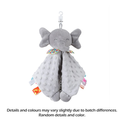 1pcs Baby Security Soothing Doll Towel with Teether Rattles Soft Blanket Snuggle Toy Stuffed Animal for Babies Newborns Gift by Smarsty