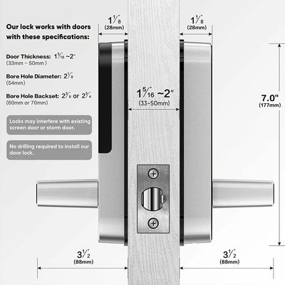 Smart Fingerprint Door Lock with WiFi Remote Access - Smarsty