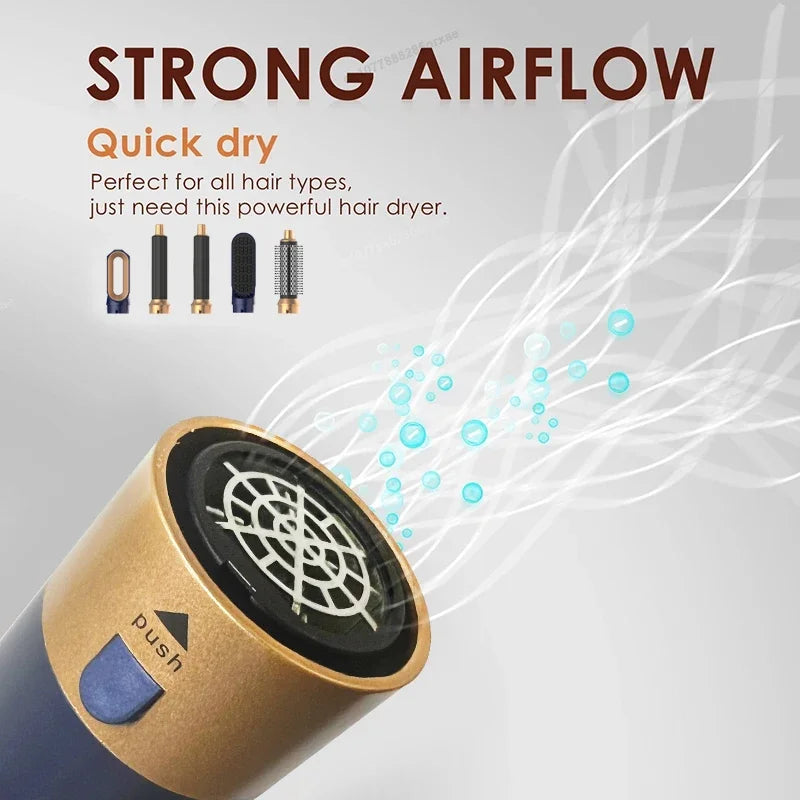 5 In 1 Hair Dryer Hot Air Comb For Styling - Smarsty