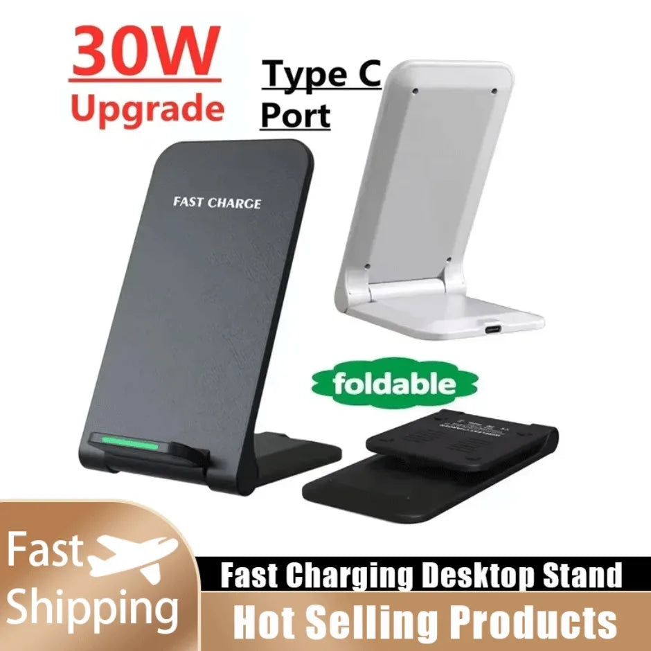 Fast Wireless Charging Desk Stand for All Smartphones - Smarsty