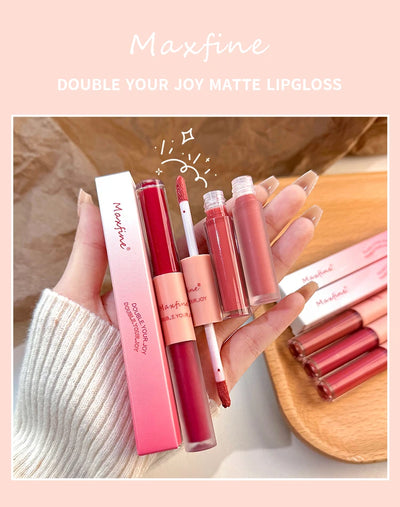 Double End Lip Glaze Glossy Color and Moisture - Smarsty