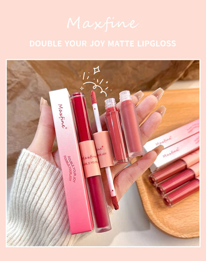 Double End Lip Glaze Glossy Color and Moisture - Smarsty