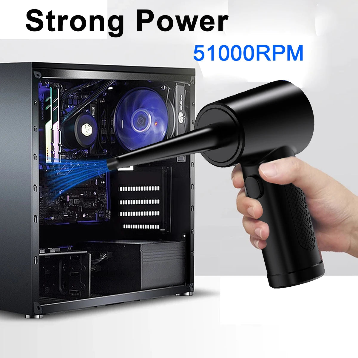 Wireless Electric Air Duster For Keyboard PC Cleaning