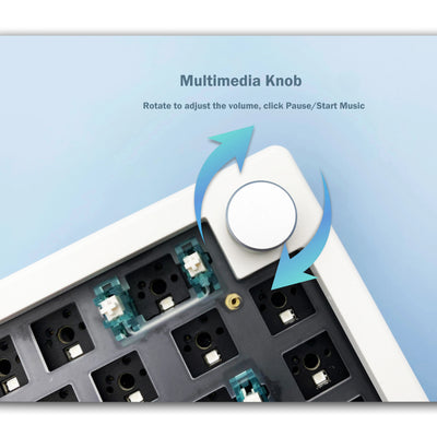 Gasket Mechanical Keyboard Kit Bluetooth With Hot Swappable - Smarsty