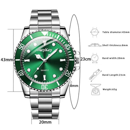 Large Dial Quartz Watch for Men Stylish Business Casual - Smarsty