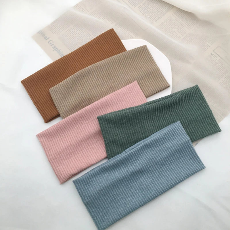 Soft Cotton Knitted Headband For Women Sweat Absorbent - Smarsty