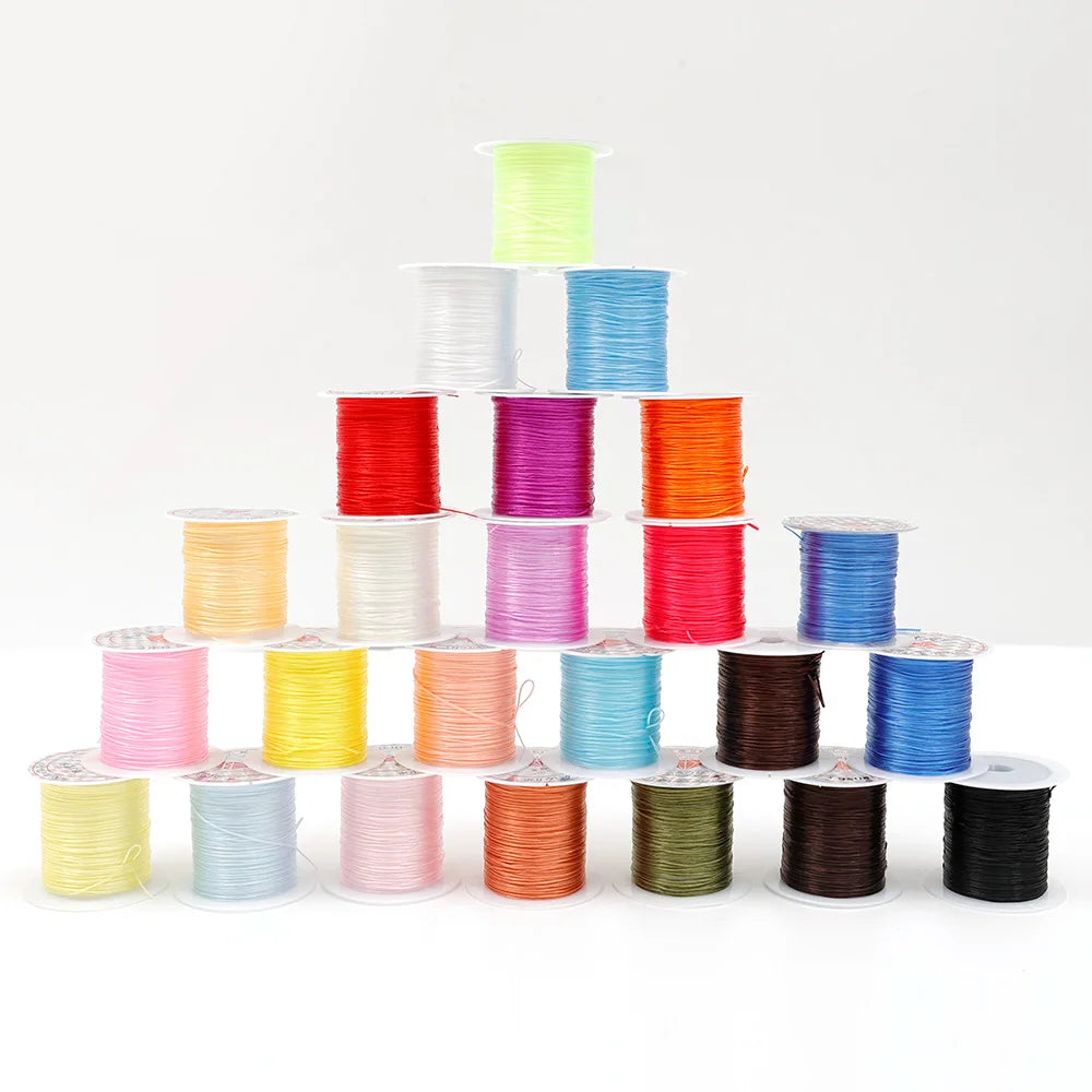 Strong Elastic Beading Cord 1mm 10m Durable Stretch - Smarsty