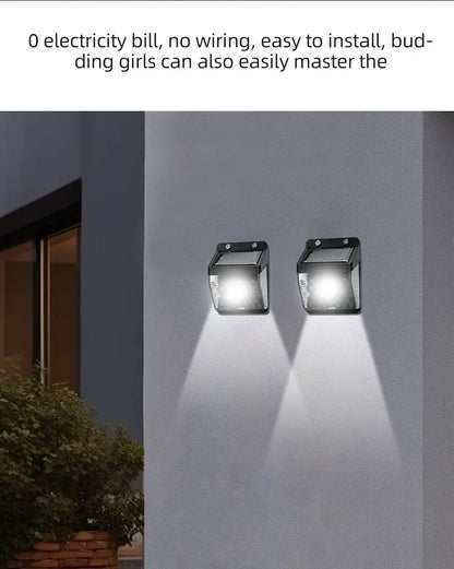 Solar Powered LED Motion Sensor Outdoor Wall Light - Smarsty