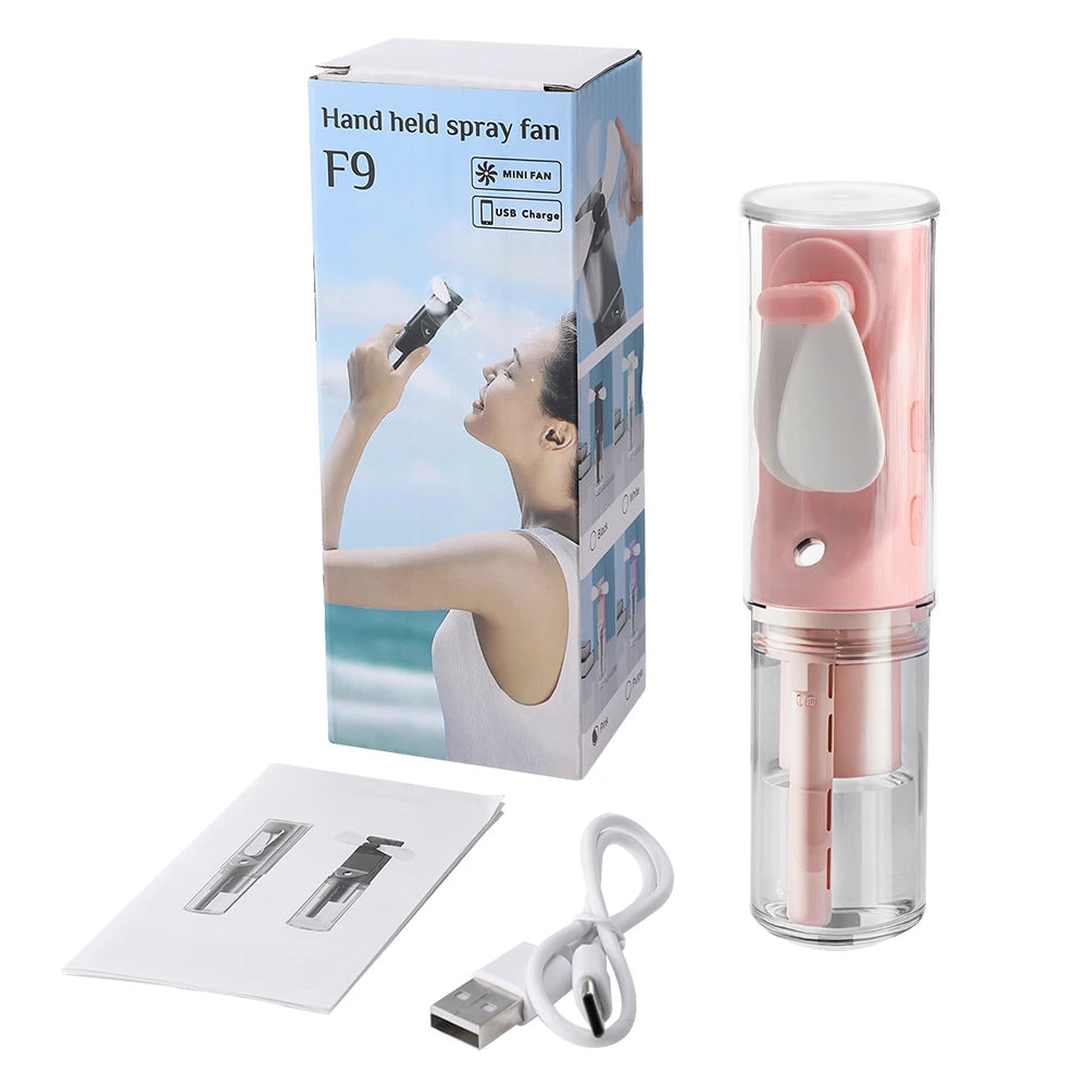 Portable Mini Handheld Humidifier Fan with Mist - Smarsty