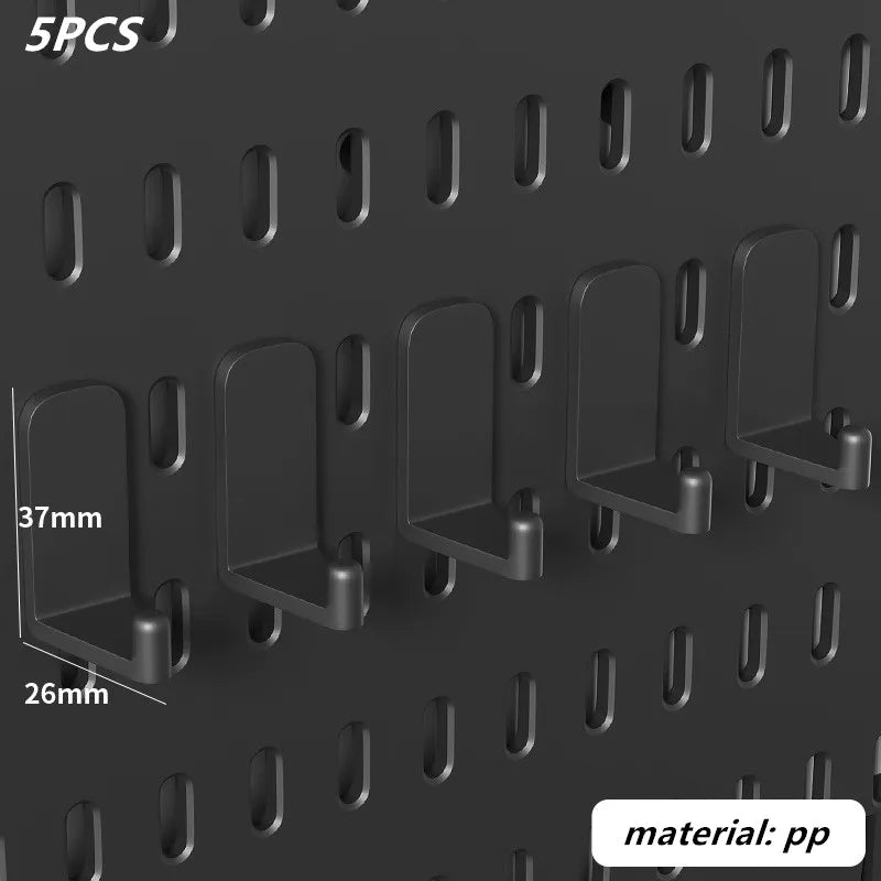 Punch-free Hole Board Vertical Desktop Wall Hanging Office Desk Storage Shelf Reading Room Desktop kitchen Bathroom Storage Rack by Smarsty