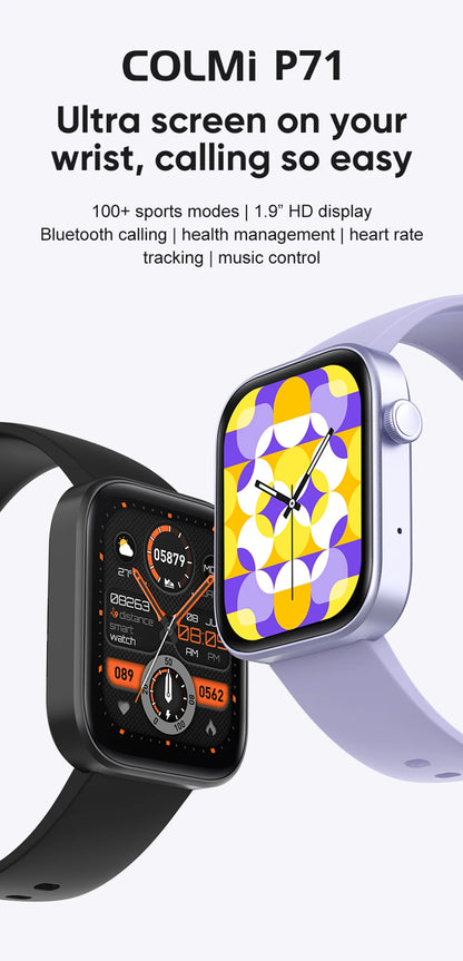 COLMI P71 Smartwatch with Voice Calling and Health Monitoring - Smarsty