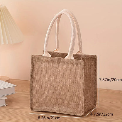 Linen Shopping Bag With Hand Painted Eco Friendly Design - Smarsty