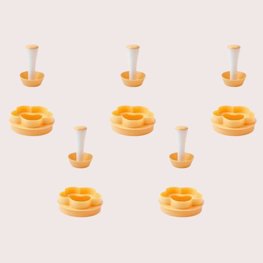 Flower Shaped Pastry Dough Tamper Set for Baking - Smarsty
