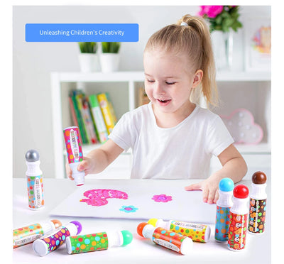 Ohuhu Washable Large Dot Makers Bingo Pen Mini Graffiti Flowing Pen Washable Paint Signature Pen Watercolor Pen Painting Tools - Smarsty