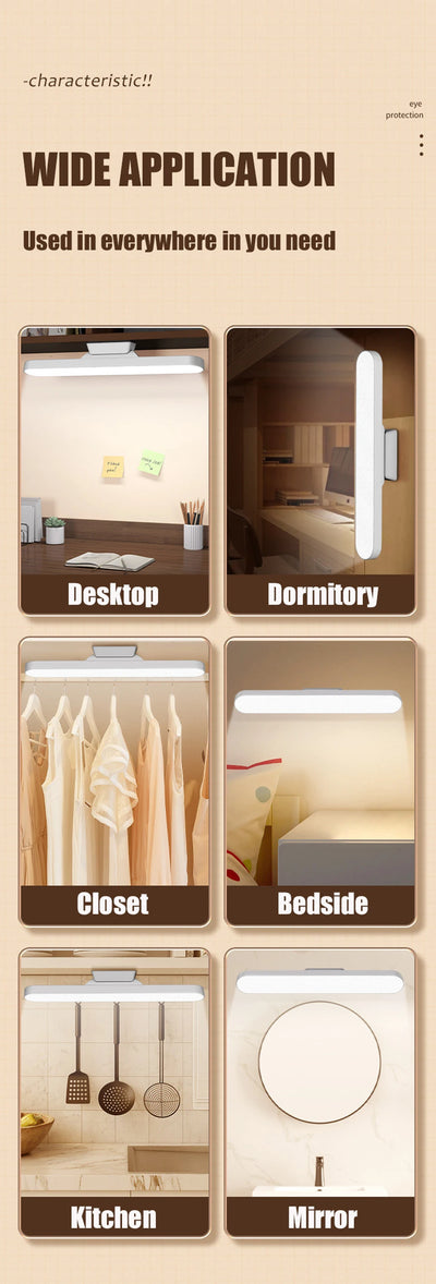 LED Desk Lamp with Magnetic Base and Dimmable Light - Smarsty