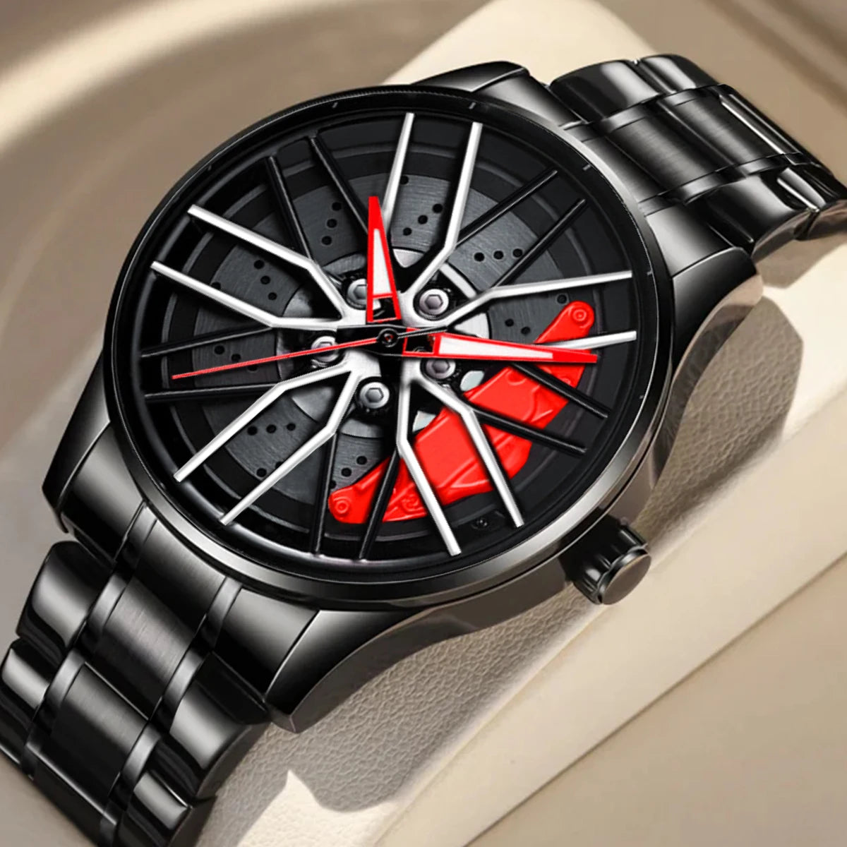 2024 New VA VA VOOM Black Stainless Steel Sports Watch - Smarsty