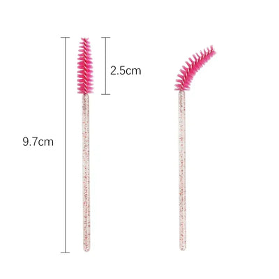 50 Pcs Disposable Eyelash Brushes for Perfect Makeup - Smarsty
