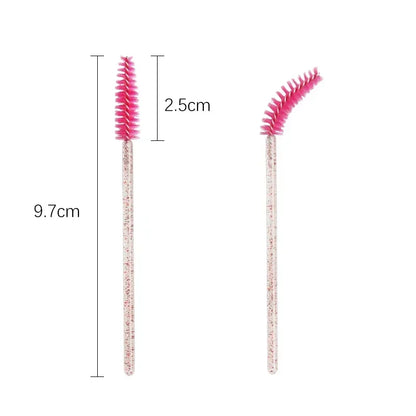 50 Pcs Disposable Eyelash Brushes for Perfect Makeup - Smarsty