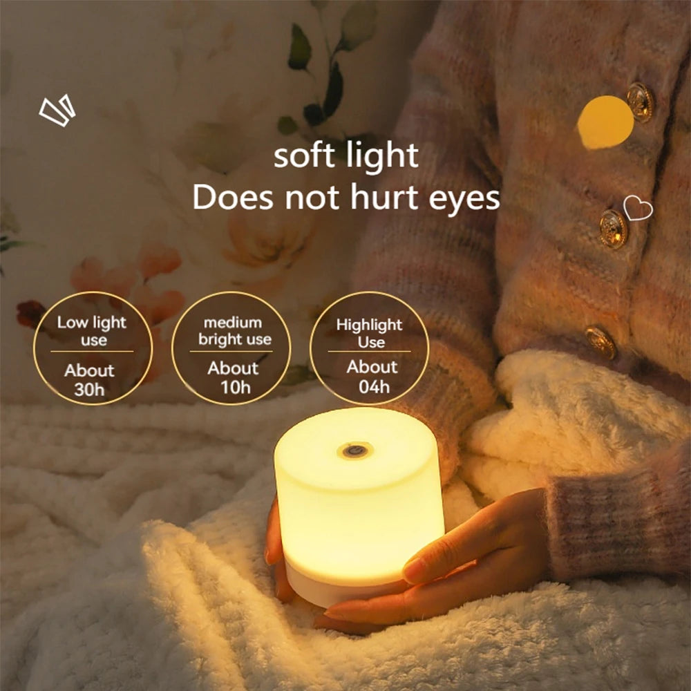 USB Charging Touch Bedside Lamp with Dimming Modes - Smarsty