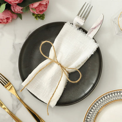 Reusable Cotton Wedding Napkins for Rustic Table Decor - Smarsty