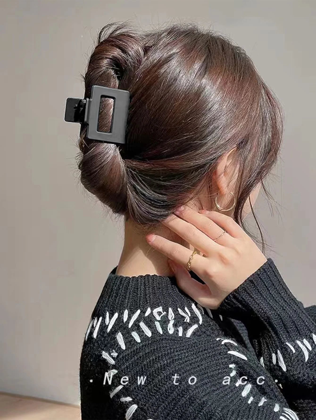Mixed Color Hair Claw Clips Strong Hold For Curly Hair - Smarsty