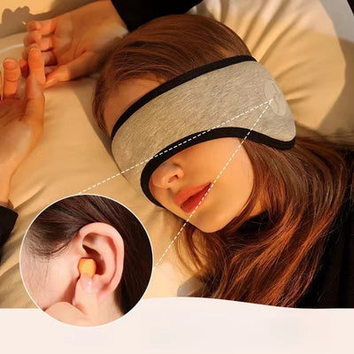 Adjustable Eye Mask and Noise Reducing Earplugs for Better Sleep - Smarsty