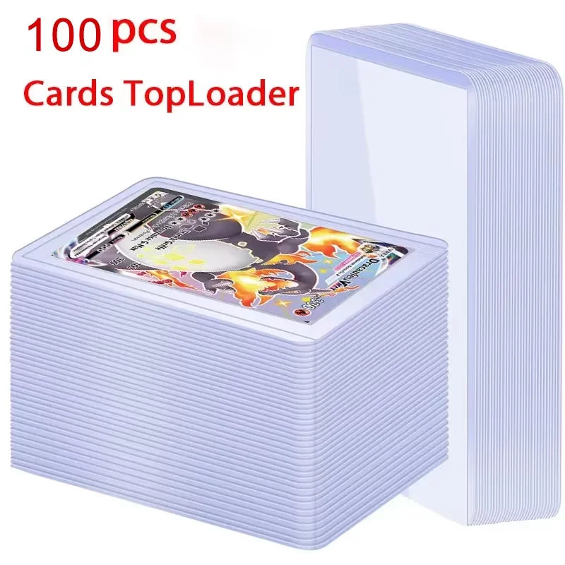 Card Sleeves Holder Game Cards  PVC Hard Plastic Toy Top  For Protectors Trading Storage Gift 3 x 4inches - Smarsty