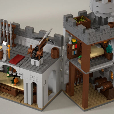 2484PCS Sword of Holy Spirit Castle Building Blocks Model Toys Sets Small Particle MOC Street View Bricks For Christmas Gifts