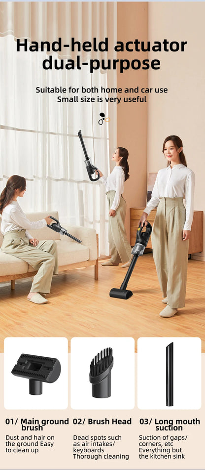 Wireless Car Vacuum Cleaner Wet Dry Dual Use Handheld - Smarsty