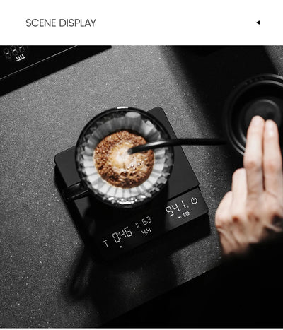 MHW-3BOMBER Cube Coffee Scale 3.0 Pro Max Digital Kitchen Coffee Scale High Precision Flow Rate Big Battery Coffee Accessories by Smarsty