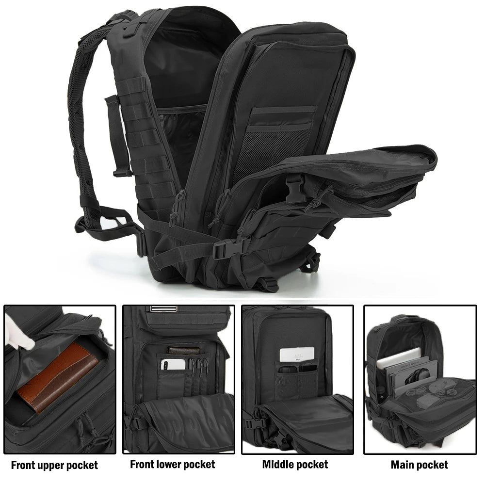 30/50L Tactical Backpacks Man Traveling Bags Survival Outdoor 3P Assault Pack EDC Molle Pack hiking Trekking Hunting Bag - Smarsty
