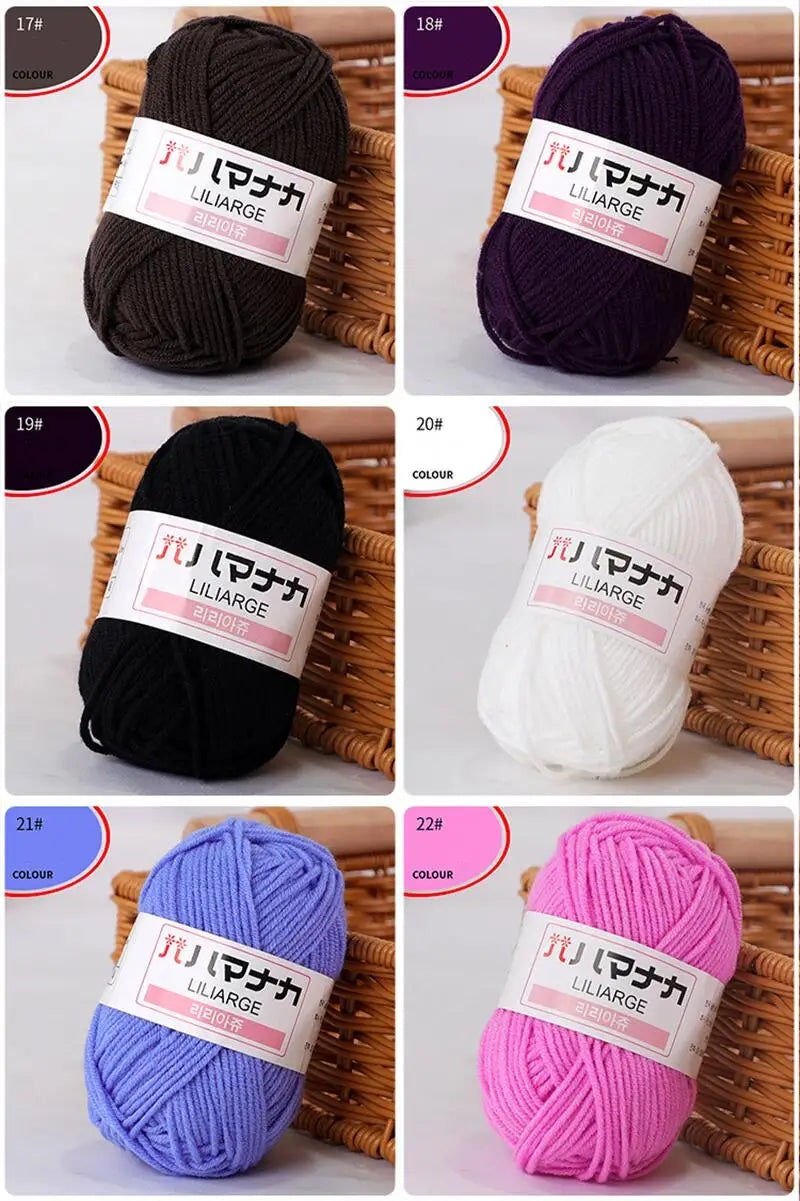 Soft Cotton Knitting Yarn for DIY Baby Sweaters - Smarsty
