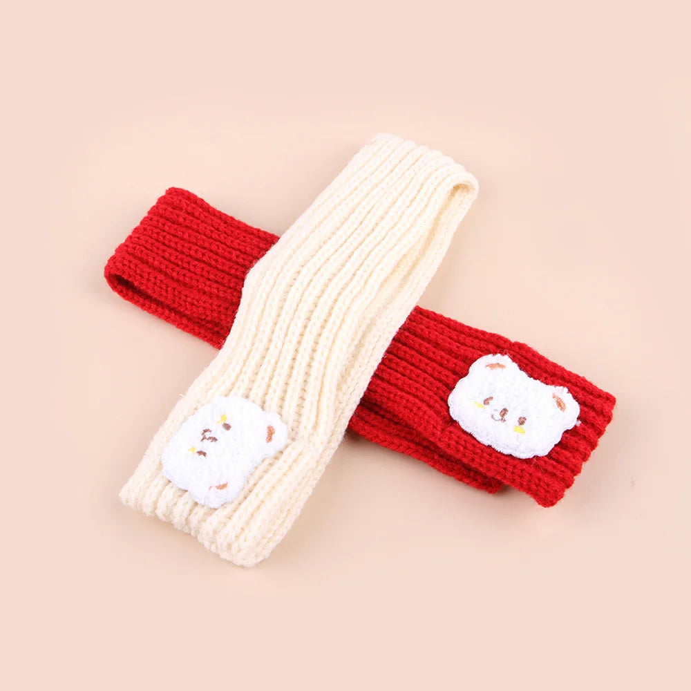 Cartoon Bear Print Scarf for Small Dogs and Cats - Smarsty