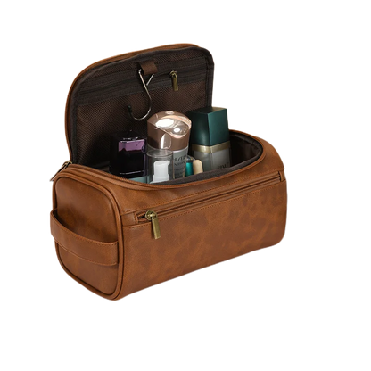 Men Luxury Toiletry Bag Travel Organizer With Hanging Hook - Smarsty
