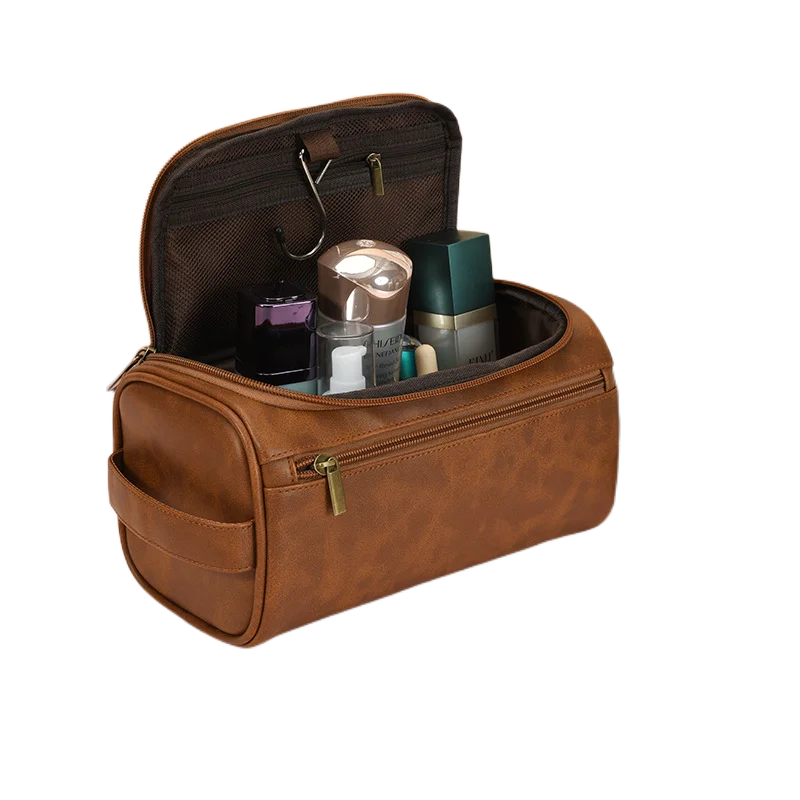 Men Luxury Toiletry Bag Travel Organizer With Hanging Hook - Smarsty