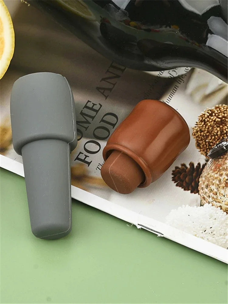 Reusable Silicone Wine Stoppers Keep Champagne Fresh - Smarsty