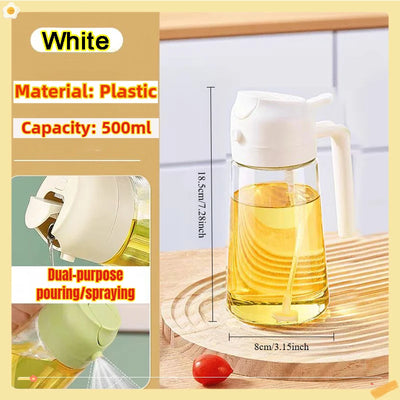 200/300/500ml Oil Spray Bottle BBQ Cooking Olive Oil Sprayer Plastic Baking Oil Spray Empty Bottle Vinegar Bottle Or  Oil brush - Smarsty