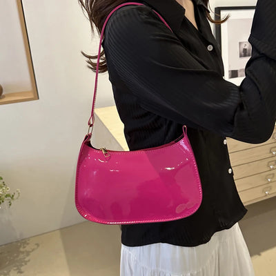 PU Leather Shoulder Bag For Women Retro Fashion Casual - Smarsty