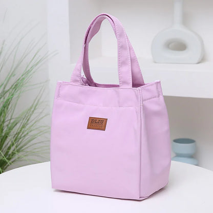 Large Insulated Lunch Bag With Aluminum Foil Top Handle - Smarsty