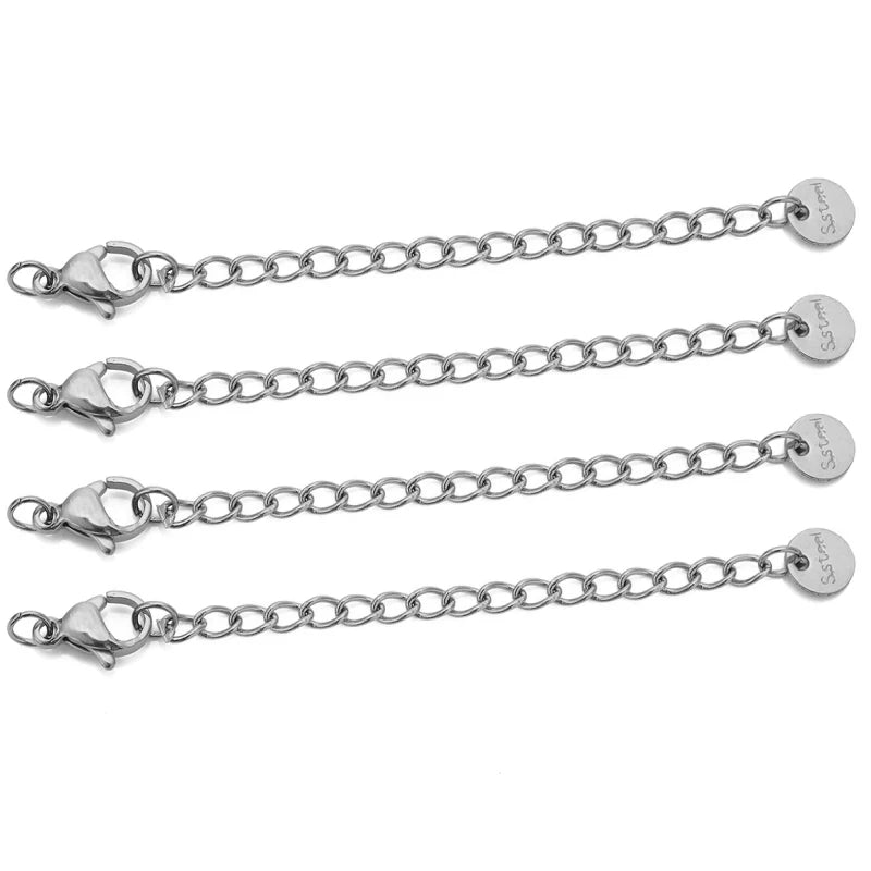 Stainless Steel Extension Chains Lobster Clasps Durable - Smarsty