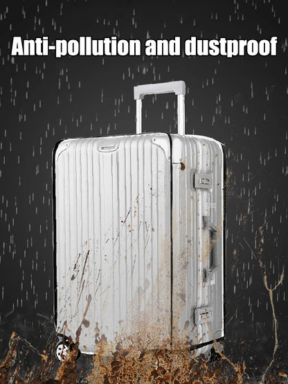 Transparent Pvc Luggage Protective Cover Wheeled Luggage Protective Cover Wear-Resistant Outer Cover Transparent Protective - Smarsty